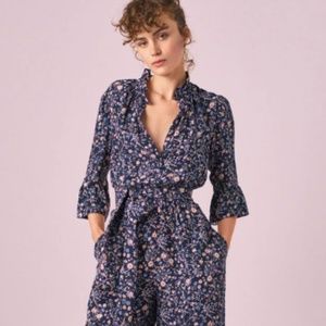 Rebecca Taylor VIVIANNA VINE JACQUARD JUMPSUIT
